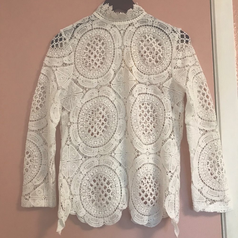 NWT Boho lace shirt